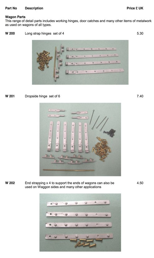 Wagon parts Page 1a