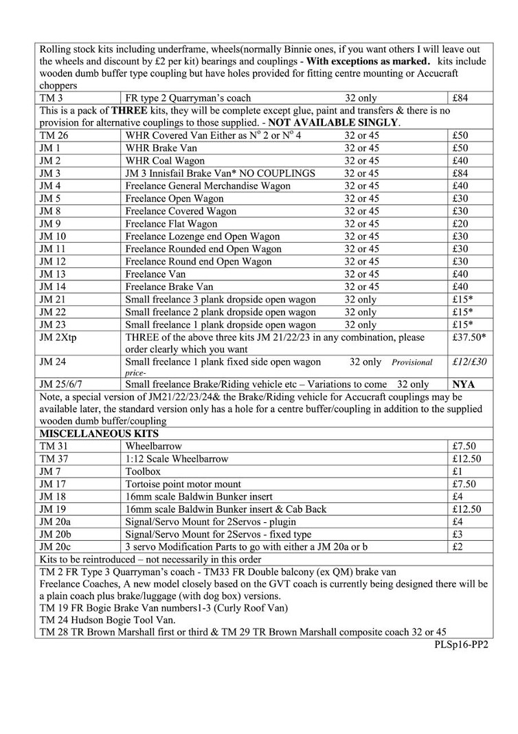 Jurassic Models Price List Spring2016 2a